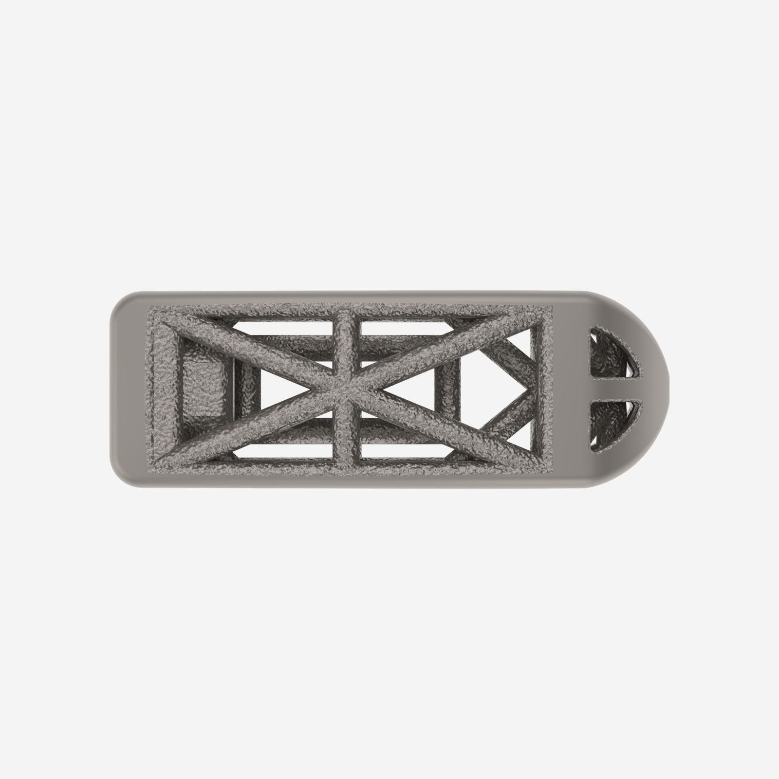 Posterior Spine Truss System, straight device top view